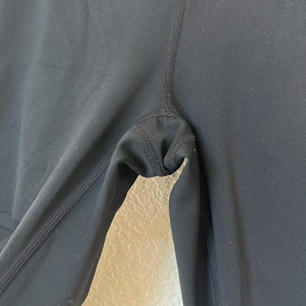 Zyia Leggings Pants High Rise Lux Slashed Distressed Black size 2 - Picture 7 of 12